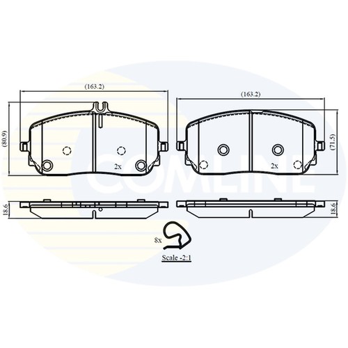 Brake pads set for - brake,