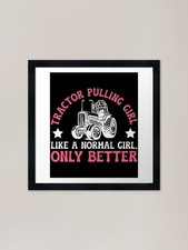 Tractor Pulling Girl Tractor