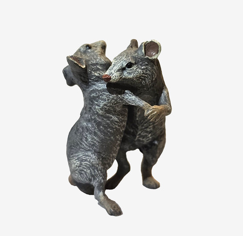 Vienna bronze mouse - bronze, figurine