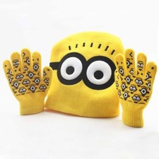 SpiderMan Minion Hat and Gloves set. Uk Seller.