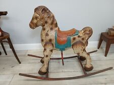 Mobo Metal Rocking Horse Toy Children's Spanish 1940s Original Postage Available