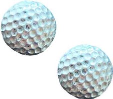 2 x Golf Ball Golfer Sport