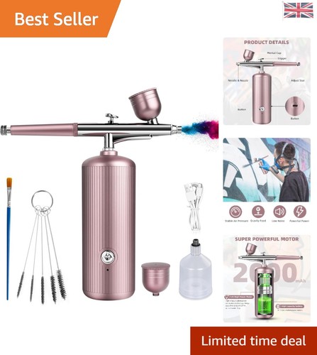 Pink portable airbrush - pink,