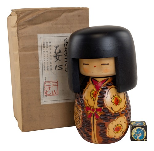 Rare creative kokeshi doll - kokeshi,