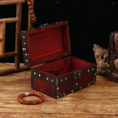 Wooden treasure chest desk - wooden,