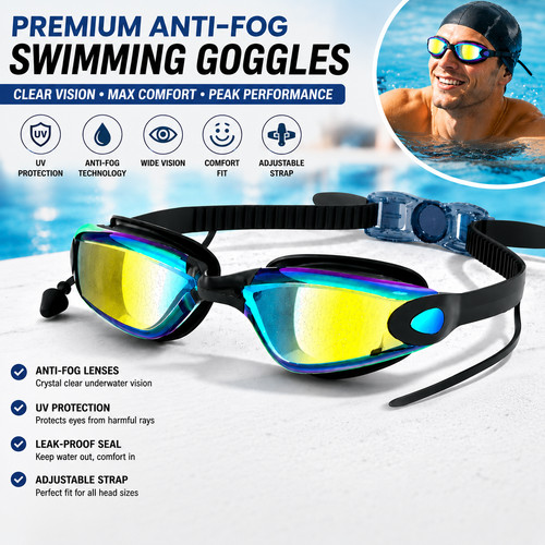 Non fogging anti swimming - anti, uv