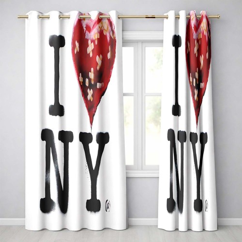 Blackout eyelet curtains - blackout, red