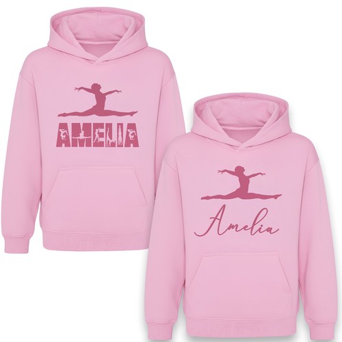 Personalised gymnastics hoodie - personalised,