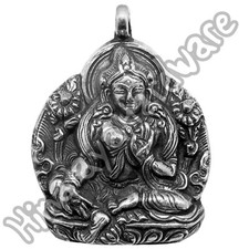 Silver Tara Pendant: Tibet