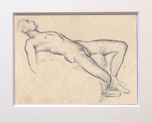 Nude drawing sketch - drawing,