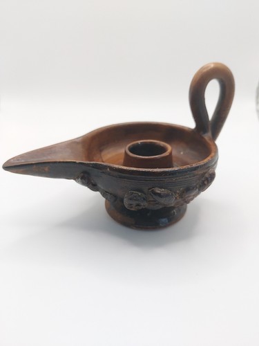Vtg handcrafted brown - handcrafted, pottery