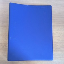 Vintage Lloyds TSB Bank statement blue ring binder Lloyds logo embossed on front