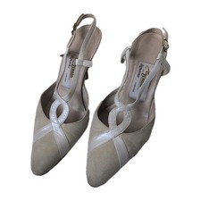 Renata High Heel Shoes Suede Leather UK3.5 EUR36.5 Made In Italy Vintage 