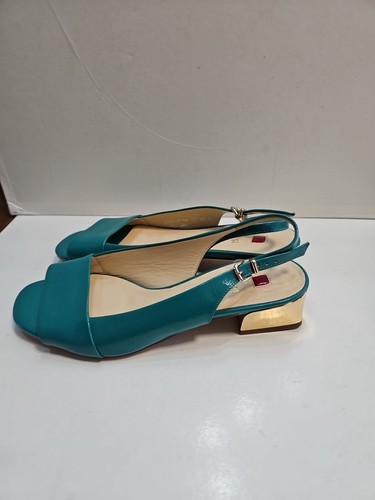 Hogl turqouise patent leather