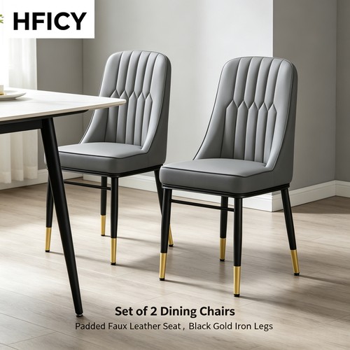 Set modern padded dining - of, 2