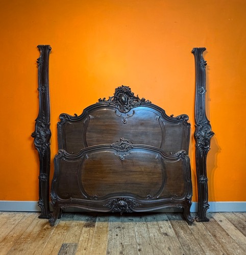 Antique french carved walnut - french,