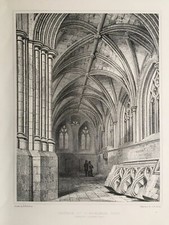 1848 Antique Print; Church of