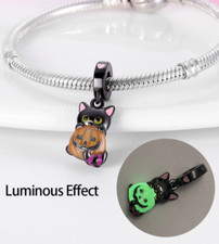 Glow the dark pumkin cat - in,