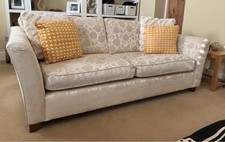 Marks & Spencer M&S 4 Seater Sofa Cream/Beige Good Condition Collection Only