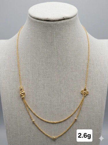 18karat italian gold double - italian,