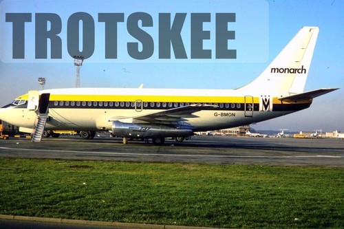 35mm slide monarch airlines - slide,