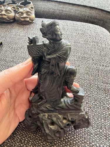Chinese carved stone woman - carved,