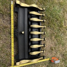 SOLID BRASS TRADITIONAL CLASSIC GAS FIRE FRET FRONT GRATE SURROUND ASH COVER