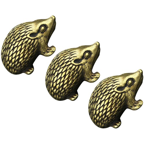Set golden brass hedgehog - set,
