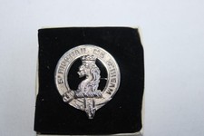 Scottish Stirling Silver Clan Macgregor Cap badge/brooch marked 925 1"diameter