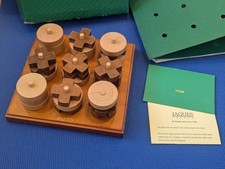 Vintage Jaques Of London Noughts & Crosses 3D Os Xs Wooden Game Interior Garden
