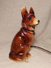 Vintage Porcelain Aroma Boudoir Lamp Alsation Dog Light Bohemian 8"×4"-20×10cm 