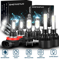 For Ford Focus MK3 H1 H7 H11 501 Super White Xenon High/Low/Fog/Side Light Bulbs