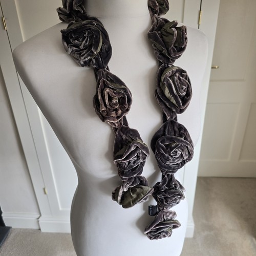 Torba rose scarf silk velvet - scarf,