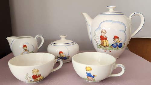 Vintage children ceramic tea - vintage, children's