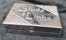 Vintage metal box with the