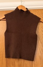 Zara Sleeveless Ribbed Jumper