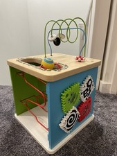 Baby Einstein Hape Innovation Station Activity Cube Wooden Toy