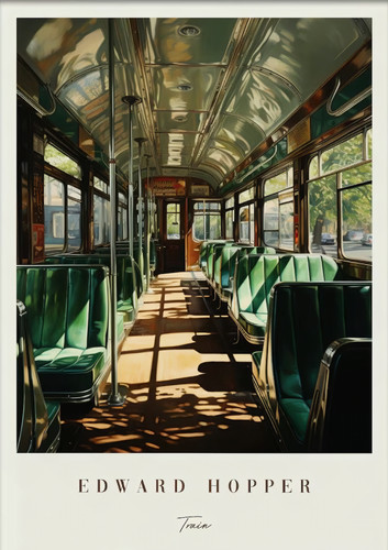 Large size edward hopper train - edward,