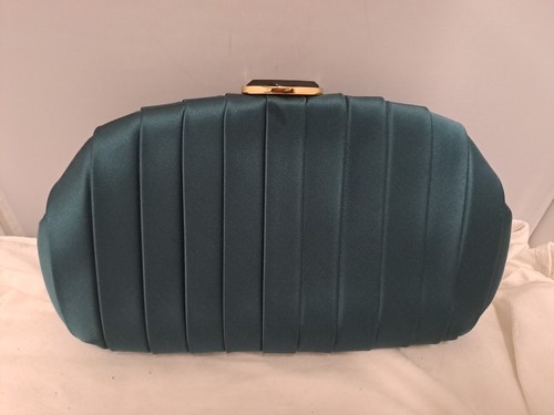 Bennett teal clutch - lk, 11"