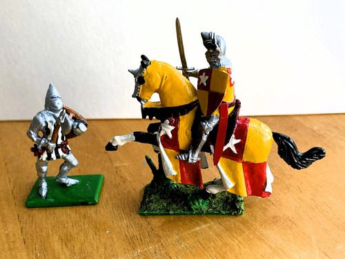 Two 54mm metal - two, medieval