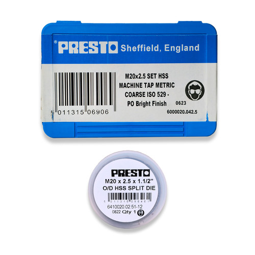 Presto m20 taps die 20mm - die,