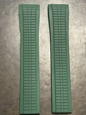 Patek Phillipe 21x18MM Uncut Green Rubber Strap: 5167a, 5167r, 5164a, 5164r