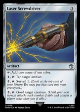 Laser Screwdriver 0176 Non Foil Uncommon Doctor Who Commander MTG Near Mint