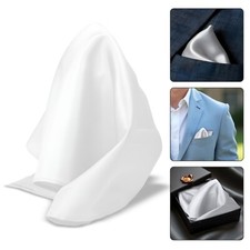 Plain Pocket Square Satin
