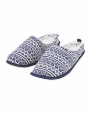 Men’s Navy Mule Slippers -
