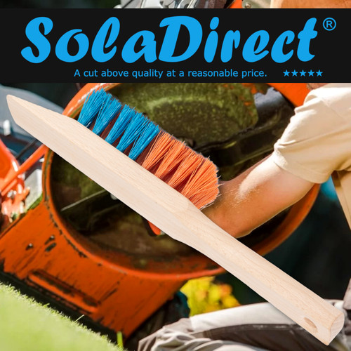 Lawn mower cleaning brush with - lawn,