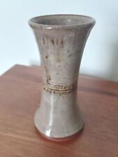 Bolingey Pottery Perranporth Cornwall Grey Glazed Vase Vintage Studio Pottery 