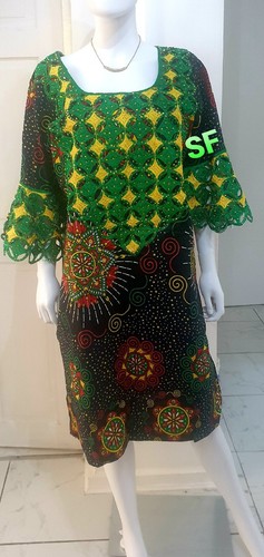 African fabric stoned lace - african,