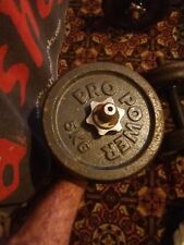 Opti gym bench, with bars and pro power metal weights and pads