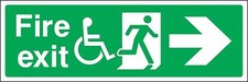 Emergency sign fire exit - emergency,